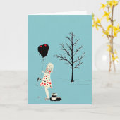 I want to paint it black greeting card karte (Gelbe Blume)