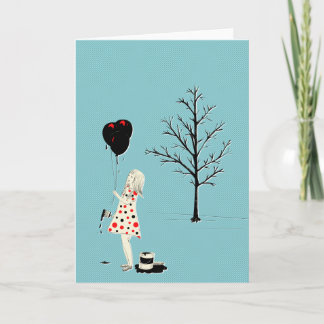 I want to paint it black greeting card karte