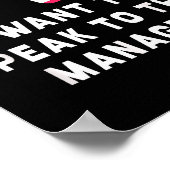 I Want To Speak To The Manager Karen Halloween Cos Poster (Ecke)