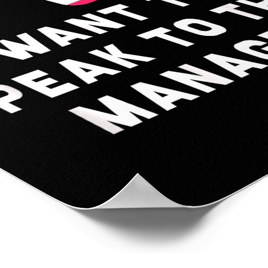 I Want To Speak To The Manager Karen Halloween Cos Poster (Ecke)