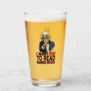 I WANT YOU TO READ BANNED BOOKS GLAS