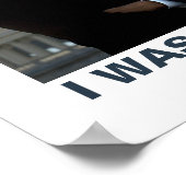 I WAR DA Obama Einweihung 1/20/09 Poster (Ecke)