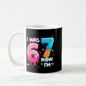 I Was 6 Now 7 7th Birthday Ice Cream Dripng Kids 6 Kaffeetasse (Links)