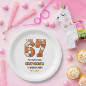 I Was 6 Now I’m 7 Basketball – 7th Birthday Party Pappteller (Party)