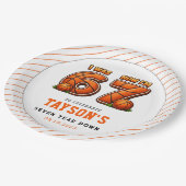 I Was 6, Now I’m 7 Basketball – All-Star Birthday Pappteller (Schrägansicht)