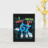 I Was 6 Now I’m 7 Six Seven Funny Birthday Kids  Karte (Gelbe Blume)