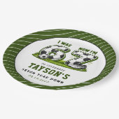 I Was 6, Now I’m 7 Soccer Birthday – All-Star Part Pappteller (Schrägansicht)