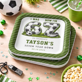 I Was 6, Now I’m 7 Soccer Birthday – All-Star Part Pappteller