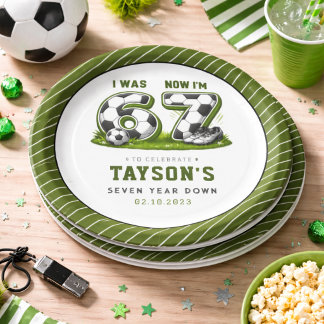 I Was 6, Now I’m 7 Soccer Birthday – All-Star Part Pappteller