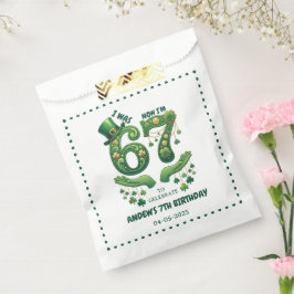 I Was 6 Now I’m 7 St. Patrick’s Day Boy Birthday Geschenktütchen