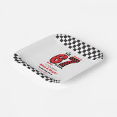 I Was 6, Now I’m 7 – Twin 7th Birthday for Kids Pappteller (Gewinkelt)