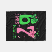 I Was 6 Now I'm 7 67 Birthday Witch Nk Green Birth Fleecedecke (Vorderseite (Horizontal))