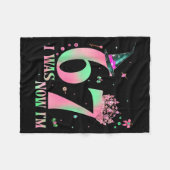 I Was 6 Now I'm 7 67 Birthday Witch Nk Green Birth Fleecedecke (Vorderseite (Horizontal))
