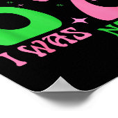 I Was 6 Now I'm 7 67 Birthday Witch Nk Green Birth Poster (Ecke)