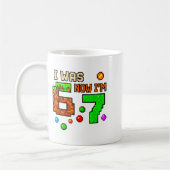 I Was 6 Now Im 7 Awesome Retro Gaming 67 Meme Jok Kaffeetasse (Links)