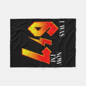 I Was 6 Now I'm 7 Birthday Funny Six Seven Meme 6  Fleecedecke (Vorderseite (Horizontal))