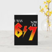 I Was 6 Now I'm 7 Birthday Funny Six Seven Meme 6  Karte (Gelbe Blume)