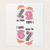 I was 6 now I'm 7 cute birthday numbers (Außenseite Aufgefaltet)