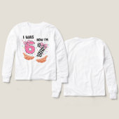 I was 6 now I'm 7 cute birthday numbers (Design Vorderseite & Rückseite)