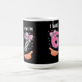 I was 6 now I'm 7 cute birthday numbers Kaffeetasse (Mittel)