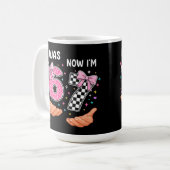 I was 6 now I'm 7 cute birthday numbers Kaffeetasse (Vorderseite Links)