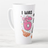 I was 6 now I'm 7 cute birthday numbers Milchtasse (Linke Ecke)