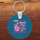 I Was 6 Now I'm 7 Funny 7th Birthday Turning Seven Schlüsselanhänger (Vorderseite)