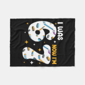 I Was 6 Now Im 7 Hockey Birthday Fleecedecke (Vorderseite (Horizontal))