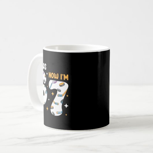 I Was 6 Now I'm 7 Hockey Birthday  Kaffeetasse (Vorderseite Links)