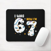 I Was 6 Now Im 7 Hockey Birthday Mousepad (Mit Mouse)
