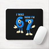 I Was 6 Now I'm 7th Birthday Funny 67 Italian Brai Mousepad (Mit Mouse)