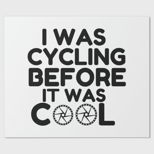 I Was Cycling Geschenkpapier (Flach)