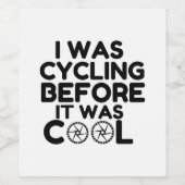 I Was Cycling Weinetikett (Einzelnes Label)
