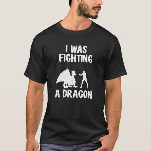 I Was Fighting A Dragon After Surgery Recovery Bro T-Shirt (Vorderseite)
