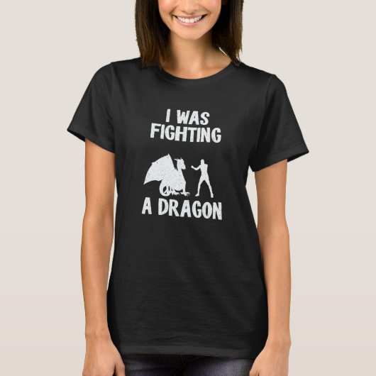 I Was Fighting A Dragon After Surgery Recovery Bro T-Shirt (Vorderseite)