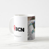 I was in Barcelona: Anoni Gaudi's Park Güell Kaffeetasse (Vorderseite Links)