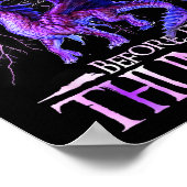 I Was Lightning Before The Thunder Dragons Lover M Poster (Ecke)