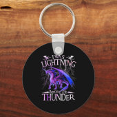 I Was Lightning Before The Thunder Dragons Lover M Schlüsselanhänger (Vorderseite)