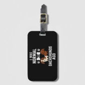 I Was Normal 2 Dachshunds Ago Red Piebald Gepäckanhänger (Vorderseite Vertikal)