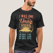 I Was One Under Today - Funny Golf Golfer Golfing  T-Shirt (Vorderseite)