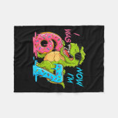 I Was Six Now I'm Seven T-rex Dinosaur 67 Meme 7th Fleecedecke (Vorderseite (Horizontal))