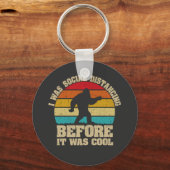 I was Social Distancing Before It Was Cool Bigfoot Schlüsselanhänger (Vorderseite)