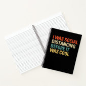 I was Social Distancing Before It Was Cool Notizblock (Innenseite)