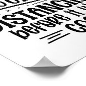 I Was Social Distancing Before It Was Cool  Poster (Ecke)