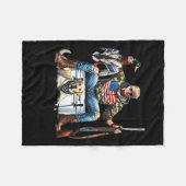 I Was The Hunted Now I Am The Hunter Patriotic Tru Fleecedecke (Vorderseite (Horizontal))