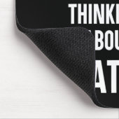 I Was Thinking About Biathlon - Skiing Shooting Bi Mousepad (Ecke)