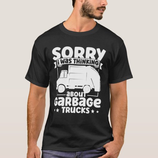 I Was Thinking About Garbage Trucks for Toddler Bo T-Shirt (Vorderseite)