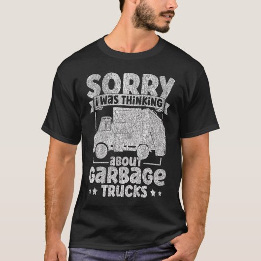 I Was Thinking About Garbage Trucks for Toddler Bo T-Shirt (Vorderseite)