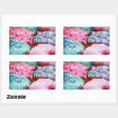 I Was Told To Stop Bringing These Rechteckiger Aufkleber (Blatt)