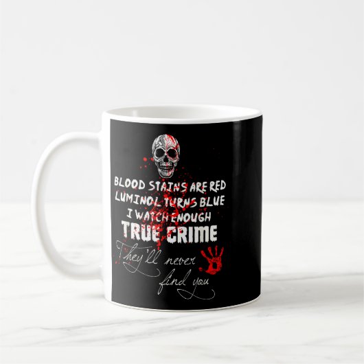 I Watch Enough True Crime They'll Never Find You F Kaffeetasse (Links)